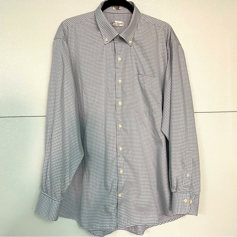 Peter Millar Silk Blend Crown Soft Shirt Size XXL